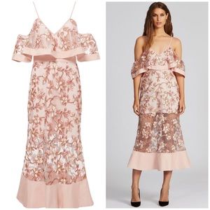 Alice McCall crystallized off shoulder dress NWT